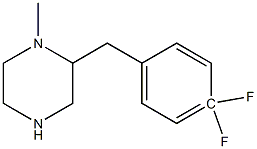 4,4difluorobenzyl methyl piperazine Struktur