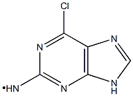 6-chloro-9H-purin-2-amino Struktur