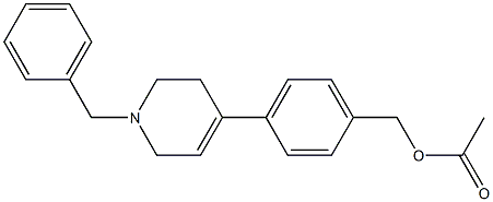 4-(1-Benzyl-1,2,3,6-tetrahydro-4-pyridinyl)benzyl acetate Struktur