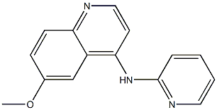 6-methoxy-N-(pyridin-2-yl)quinolin-4-amine Struktur