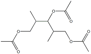 Acetic acid, 3-acetoxy-1-(2-acetoxy-1-methyl-ethyl)-2-methyl-propyl es ter Struktur