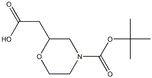 [4-(TERT-BUTOXYCARBONYL)MORPHOLIN-2-YL]ACETICACID Struktur