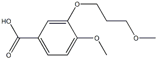 4-METHOXY-3-(3-METHOXY-PROPOXY)-BENZOIC ACID Struktur