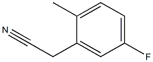 2-Methyl-5-Fluorobenzyl Cyanide Struktur