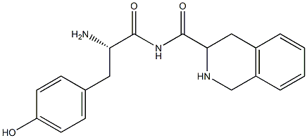 tyrosyl-1,2,3,4--tetrahydroisoquinoline-3-carboxamide Struktur