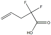 2,2-difluoro-4-pentenoic acid Struktur