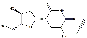 5-(1-propargylamino)-2'-deoxyuridine Struktur