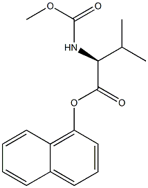 alpha-naphthyl N-methoxycarbonylvalinate Struktur