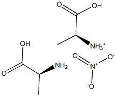 alanine alaninium nitrate Struktur