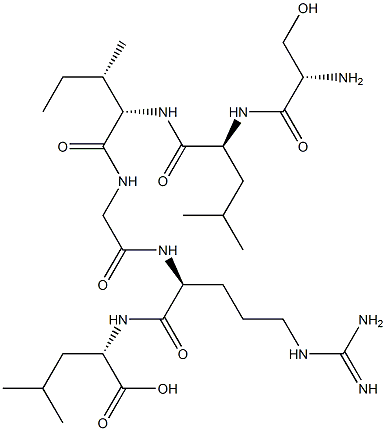 seryl-leucyl-isoleucyl-glycyl-arginyl-leucine Struktur