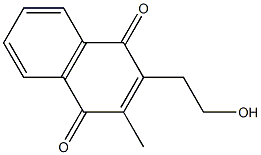 2-hydroxyethyl-3-methyl-1,4-naphthoquinone Struktur