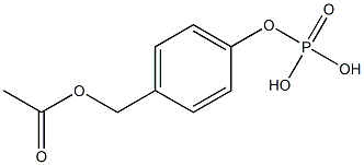 4-(acetoxymethyl)phenyl phosphate Struktur