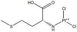 dichloro(d-methionine-n,s)platinum(II) Struktur