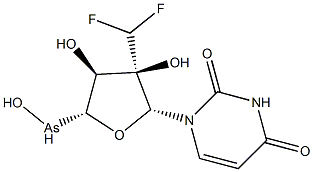 2'-C-difluoromethylarauridine Struktur