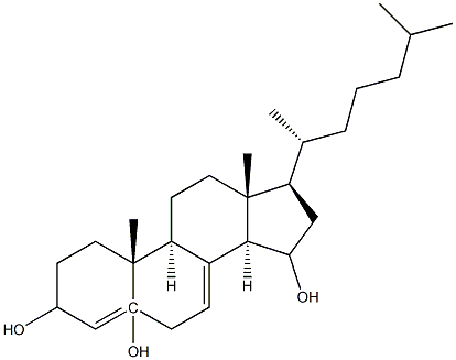 cholest-4,7-diene-3,5,15 triol Struktur