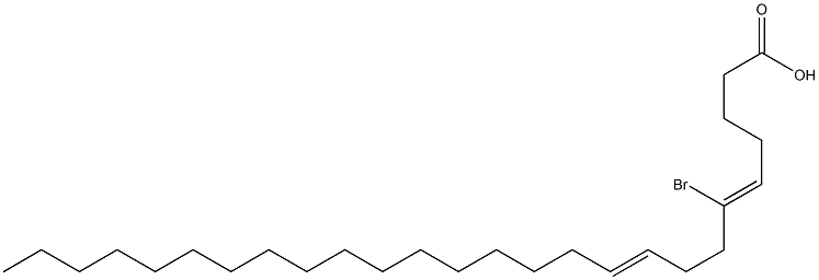 6-bromo-5,9-hexacosadienoic acid Struktur