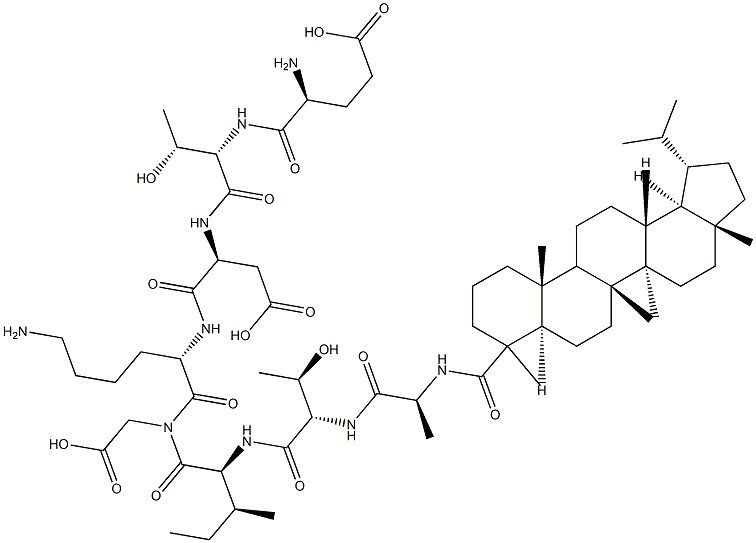 glutamyl-threonyl-aspartyl-lysyl(lipoyl)alanyl-threonyl-isoleucyl-glycine Struktur