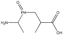 3-((1-aminoethyl)phosphinyl)-2-methylpropionic acid Struktur