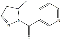 5-methyl-1-nicotinoyl-2-pyrazoline Struktur