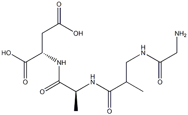 glycyl-aminoisobutyryl-alanyl-aspartate Struktur