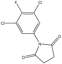 N-(3,5-dichloro-4-fluorophenyl)succinimide Struktur