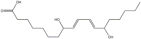 8,13-dihydroxy-9,11-octadecadienoic acid Struktur