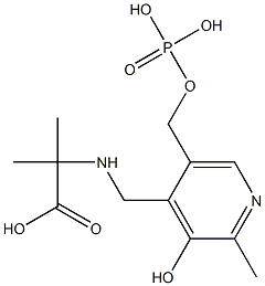 5'-phosphopyridoxyl-2-methylalanine Struktur