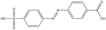 4-carboxy-4'-sulfoazobenzene Struktur