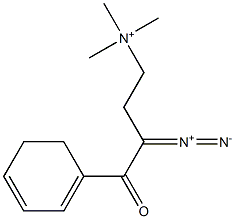 diazocyclohexadienoylpropyltrimethylammonium Struktur