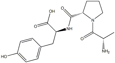 alanyl-cis-prolyltyrosine Struktur