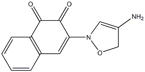 4-aminoisoxazolyl-1,2-naphthoquinone Struktur