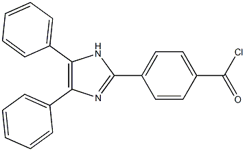 4-(4,5-diphenyl-1H-imidazol-2-yl)benzoyl chloride Struktur