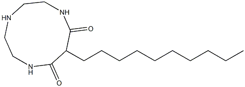 3-decyl-1,5,8-triazacyclodecane-2,4-dione Struktur