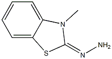 3-methylbenzothiazolone hydrazone Struktur