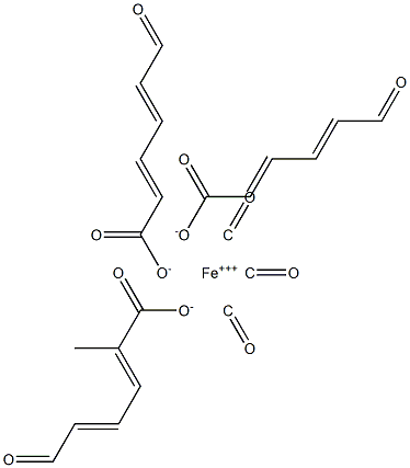 methyl 5-formyl-2,4-pentadienoate-iron tricarbonyl* Struktur