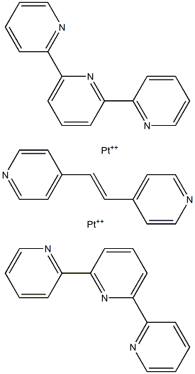 4,4'-vinylenedipyridine bis(2,2'-6,2''-terpyridineplatinum(II)) Struktur