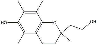 2,5,7,8-tetramethyl-6-hydroxy-2-(hydroxyethyl)chroman Struktur