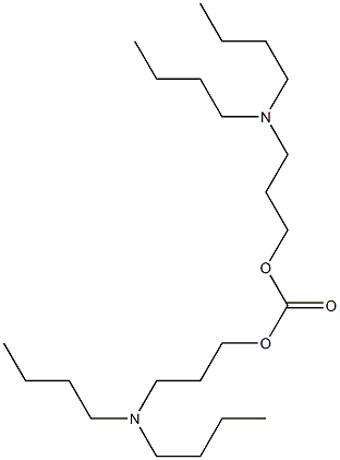 di-(3-(N,N-dibutylamino))propyl carbonate Struktur