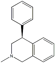 (4S)-N-methyl-4-phenyl-1,2,3,4-tetrahydroisoquinoline Struktur