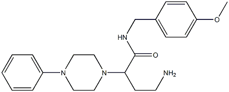 N-(4-methoxybenzyl)-2-(4-phenylpiperazin-1-yl)-4-aminobutyric amide Struktur