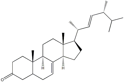 ergosta-7,22-dien-3-one Struktur