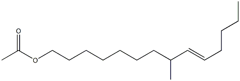 E-8-Methyl-9-tetradecen-1-ol,acetat Struktur