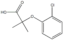 ALPHA-(ORTHO-CHLOROPHENOXY)ISOBUTYRICACID Struktur