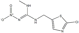 N-(2-CHLORO-THIAZOL-5-YLMETHYL)-N'-METHYL-N''-NITROGUANIDINE Struktur