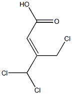 3-CHLOROMETHYL-4,4-DICHLOROBUTENOICACID Struktur