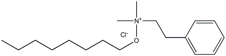 BENZYLDIMETHYLOCTYLOXYMETHYLAMMONIUMCHLORIDE Struktur