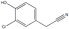 3-CHLORO-4-HYDROXYBENZYLCYANIDE Struktur