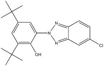 2-(3',5'-DI-TERT-BUTYL-2'-HYDROXYPHENYL)-5-CHLORBENZOTRIAZOLE Struktur