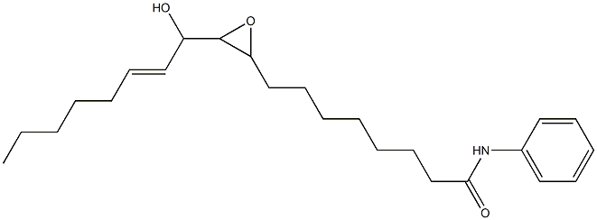 N-PHENYL-9,10-EPOXY-11-HYDROXY-12-OCTADECENAMIDE Struktur