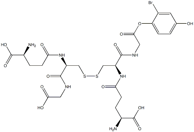 2-BROMOHYDROQUINONEGLUTATHIONE Struktur